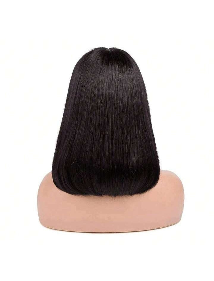 Short Bob Straight Human Hair Wig.
