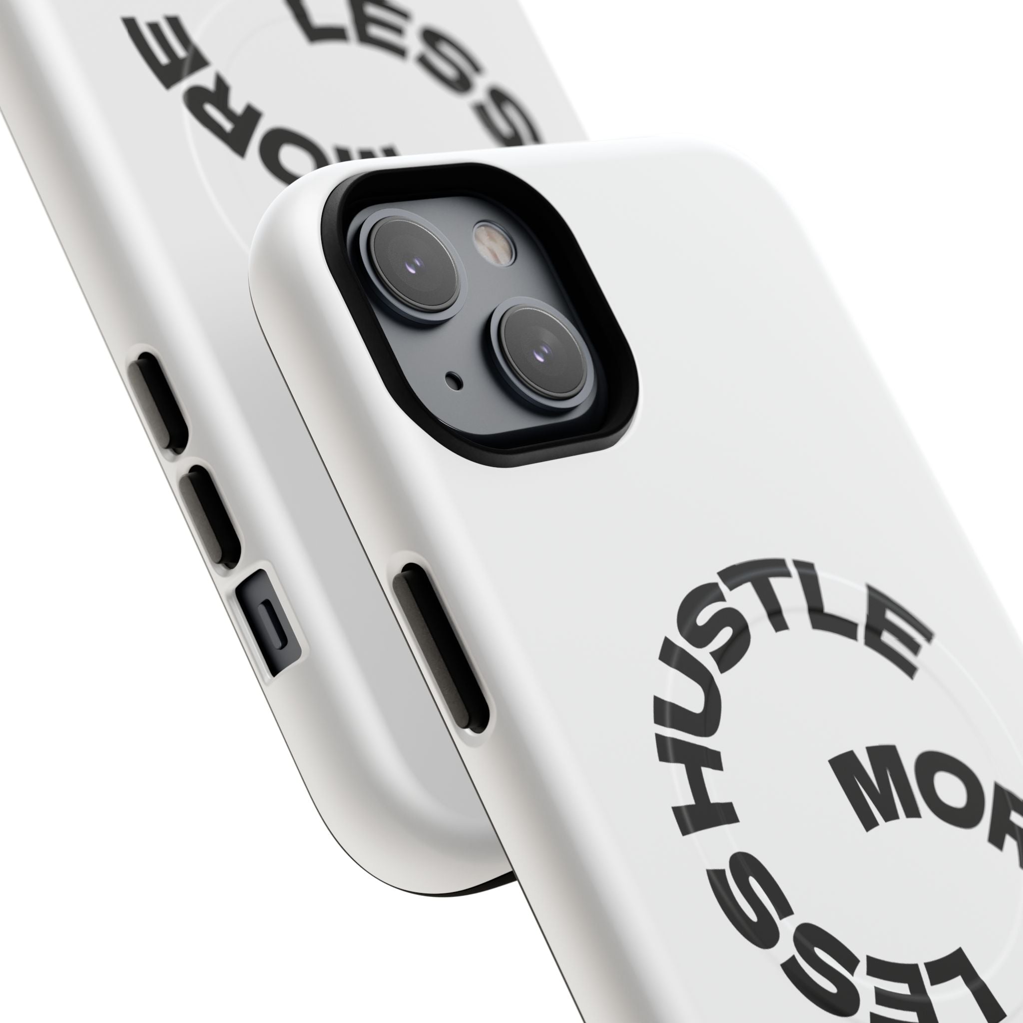 Phone Case — "Hustle More, Less Coffee" Minimalist Tough Magnetic Case