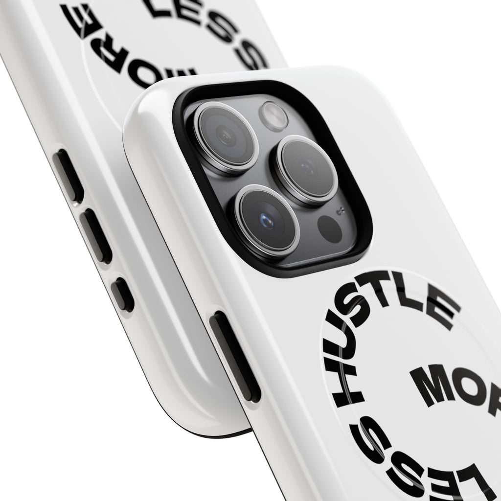 Phone Case — "Hustle More, Less Coffee" Minimalist Tough Magnetic Case
