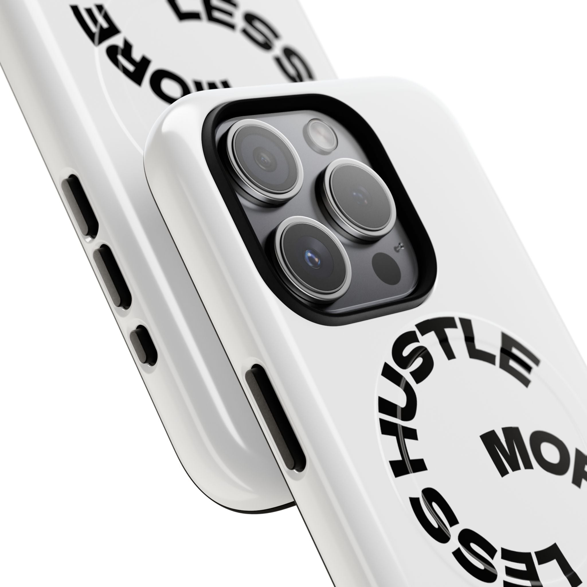 Phone Case — "Hustle More, Less Coffee" Minimalist Tough Magnetic Case