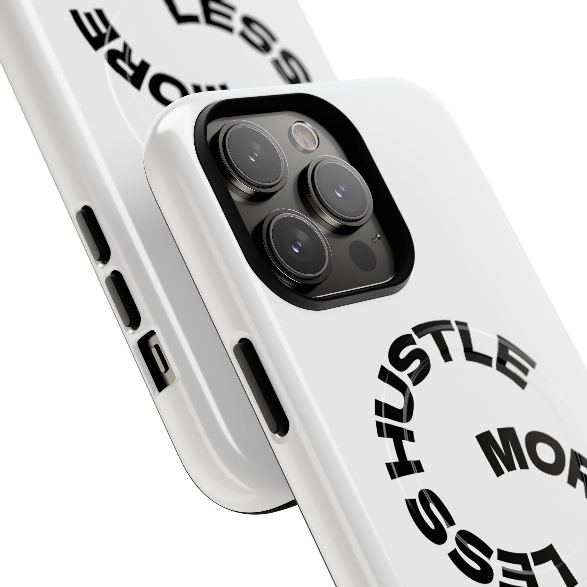 Phone Case — "Hustle More, Less Coffee" Minimalist Tough Magnetic Case