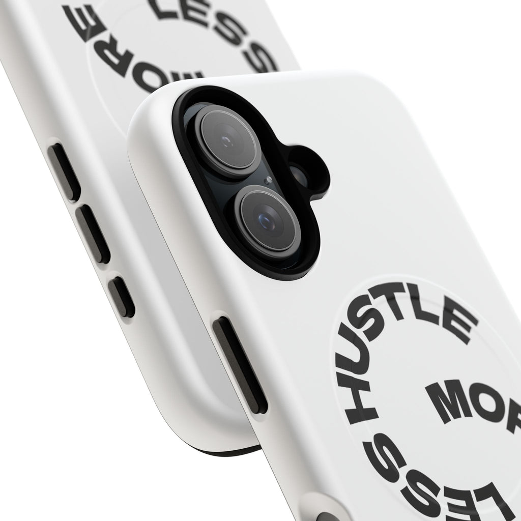 Phone Case — "Hustle More, Less Coffee" Minimalist Tough Magnetic Case