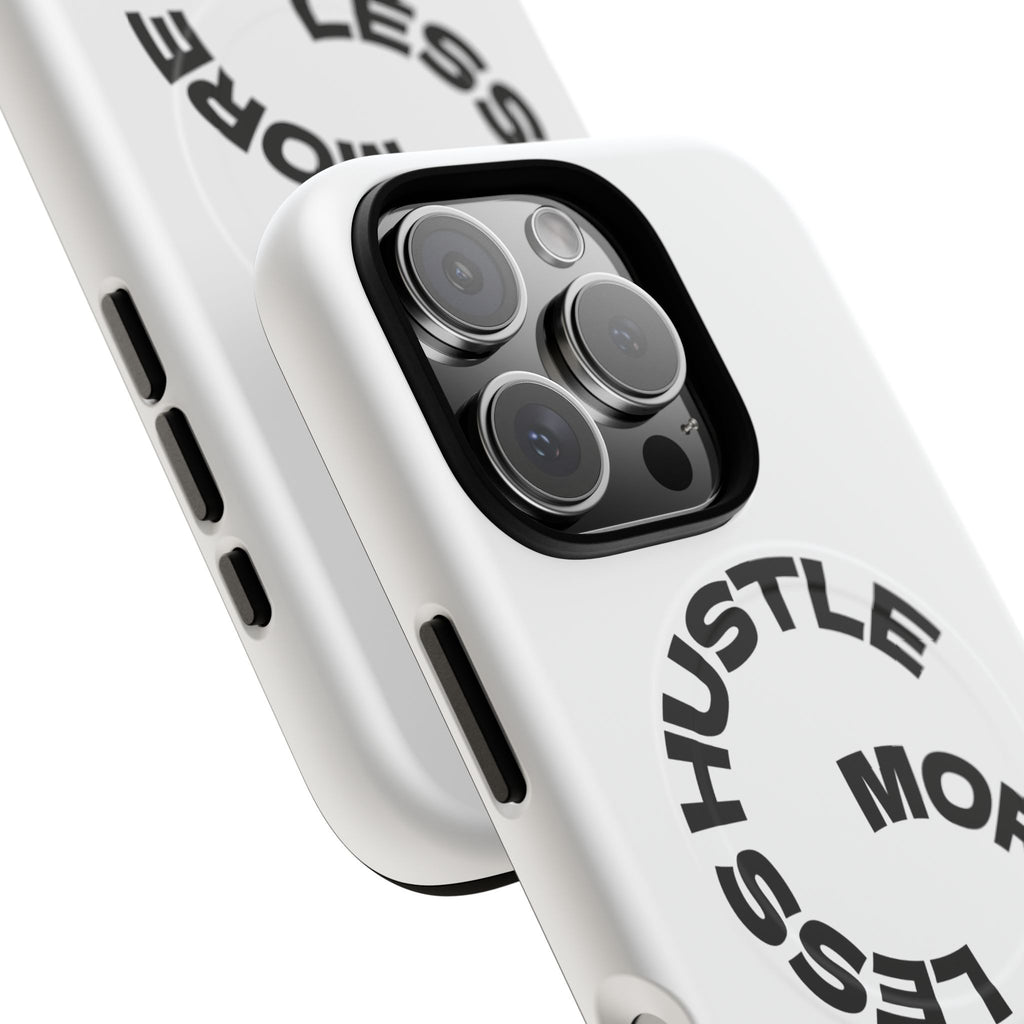 Phone Case — "Hustle More, Less Coffee" Minimalist Tough Magnetic Case