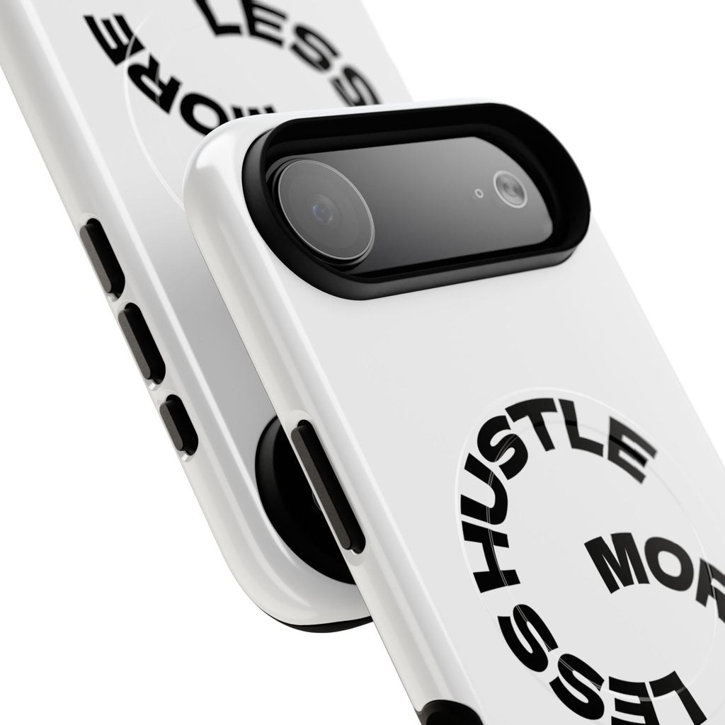 Phone Case — "Hustle More, Less Coffee" Minimalist Tough Magnetic Case