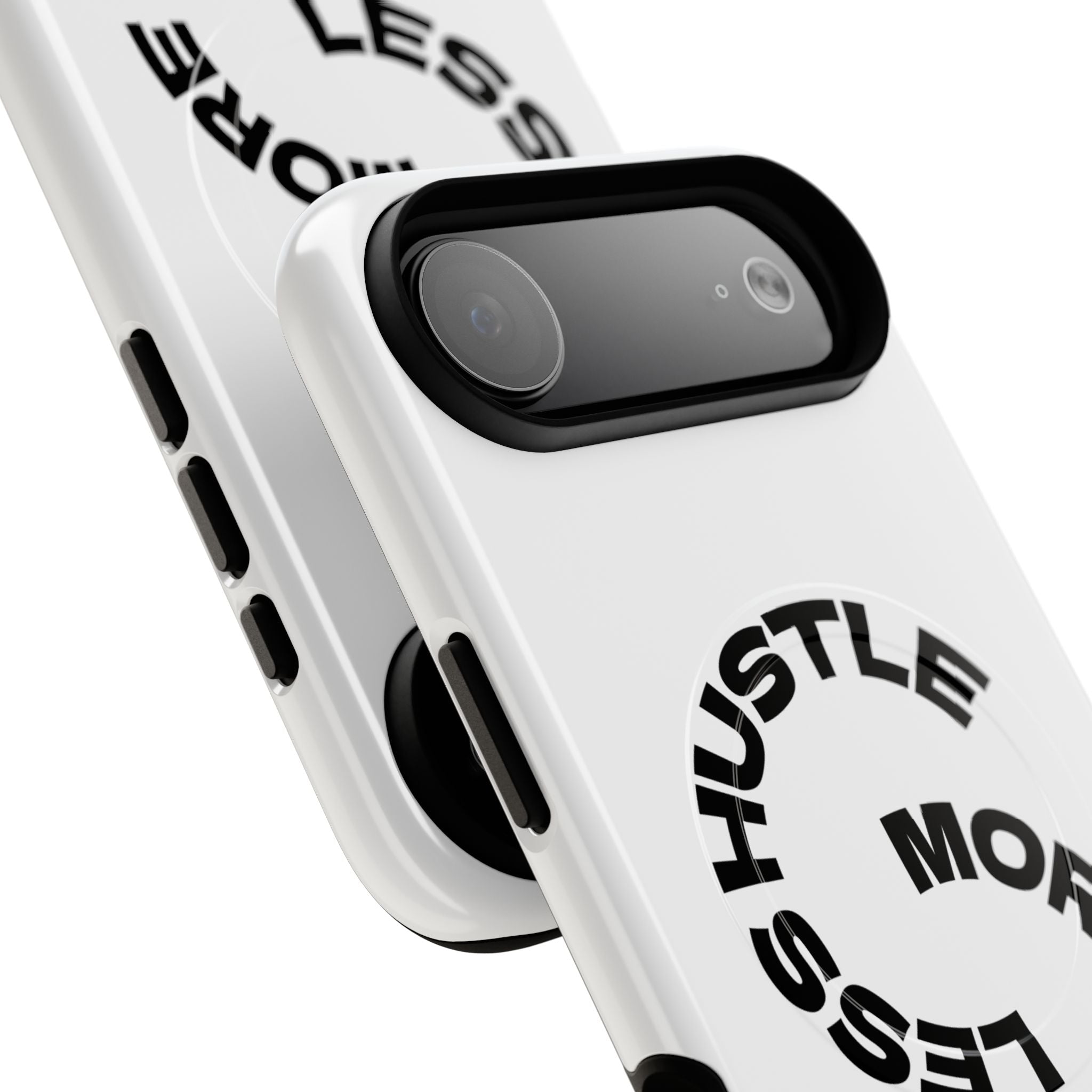 Phone Case — "Hustle More, Less Coffee" Minimalist Tough Magnetic Case