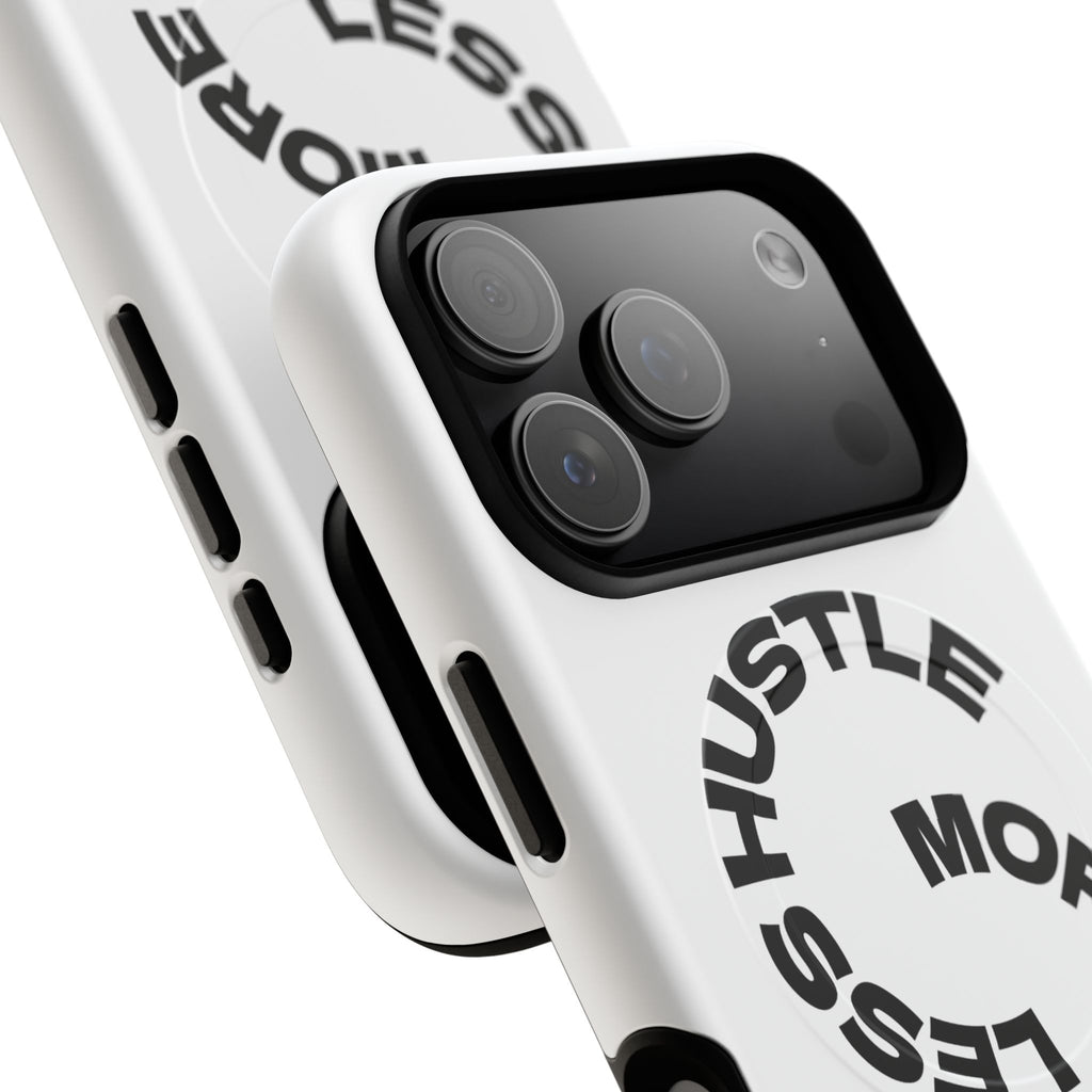 Phone Case — "Hustle More, Less Coffee" Minimalist Tough Magnetic Case