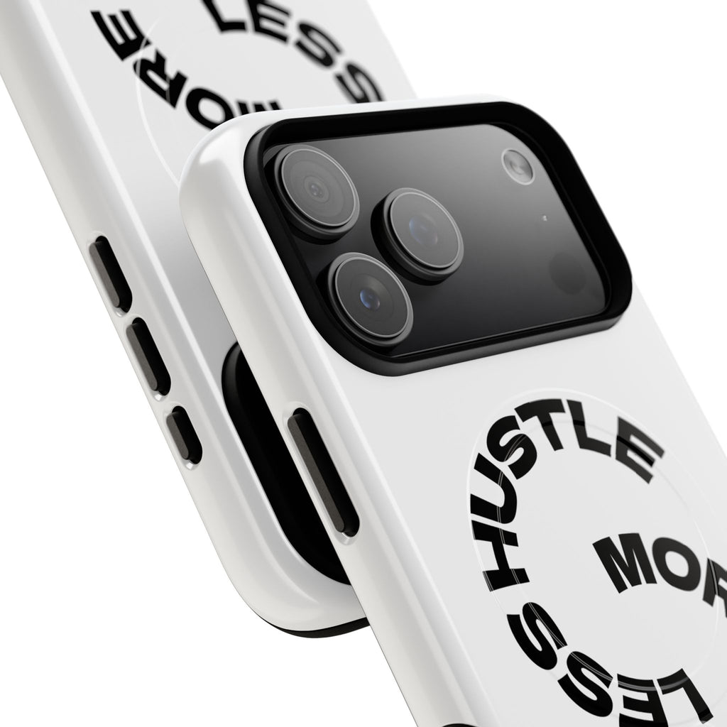 Phone Case — "Hustle More, Less Coffee" Minimalist Tough Magnetic Case