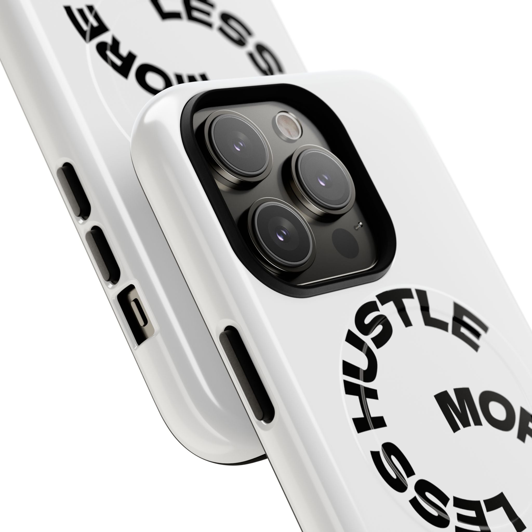 Phone Case — "Hustle More, Less Coffee" Minimalist Tough Magnetic Case