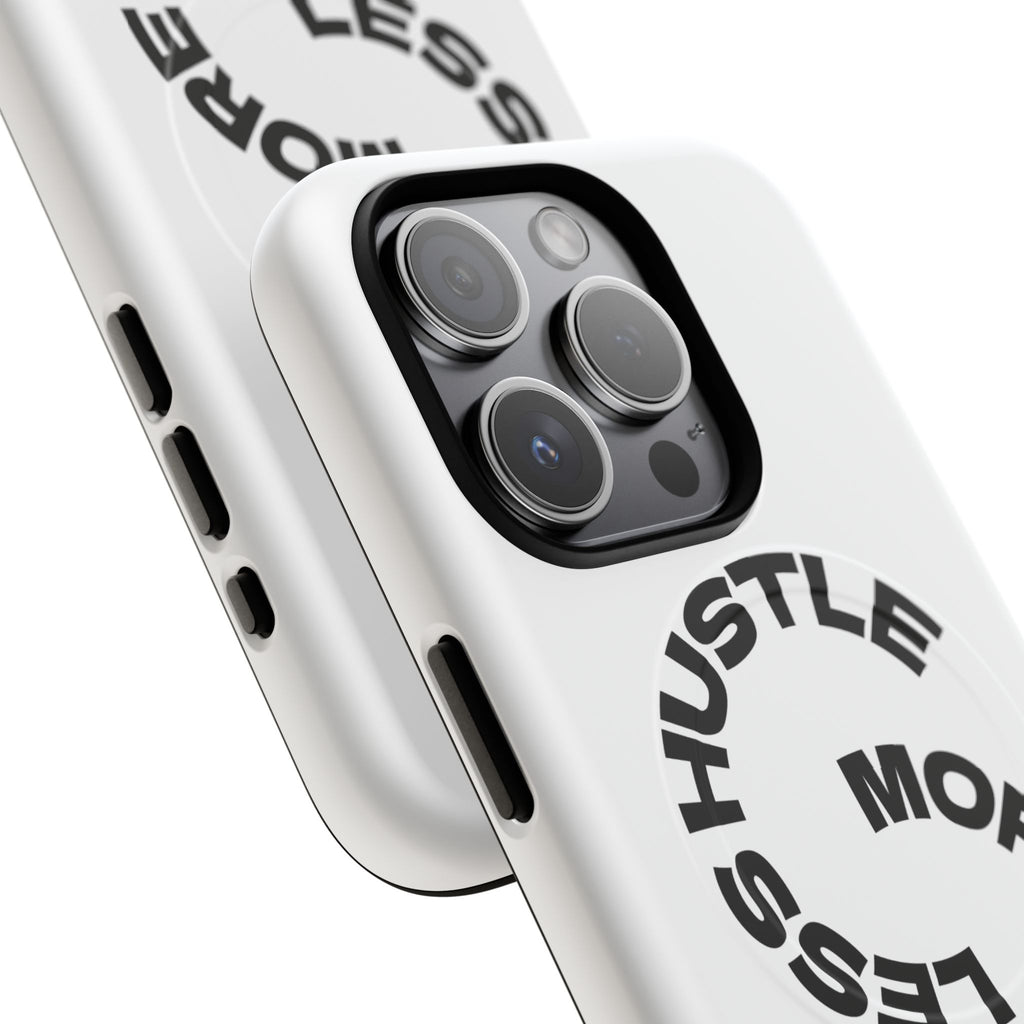 Phone Case — "Hustle More, Less Coffee" Minimalist Tough Magnetic Case