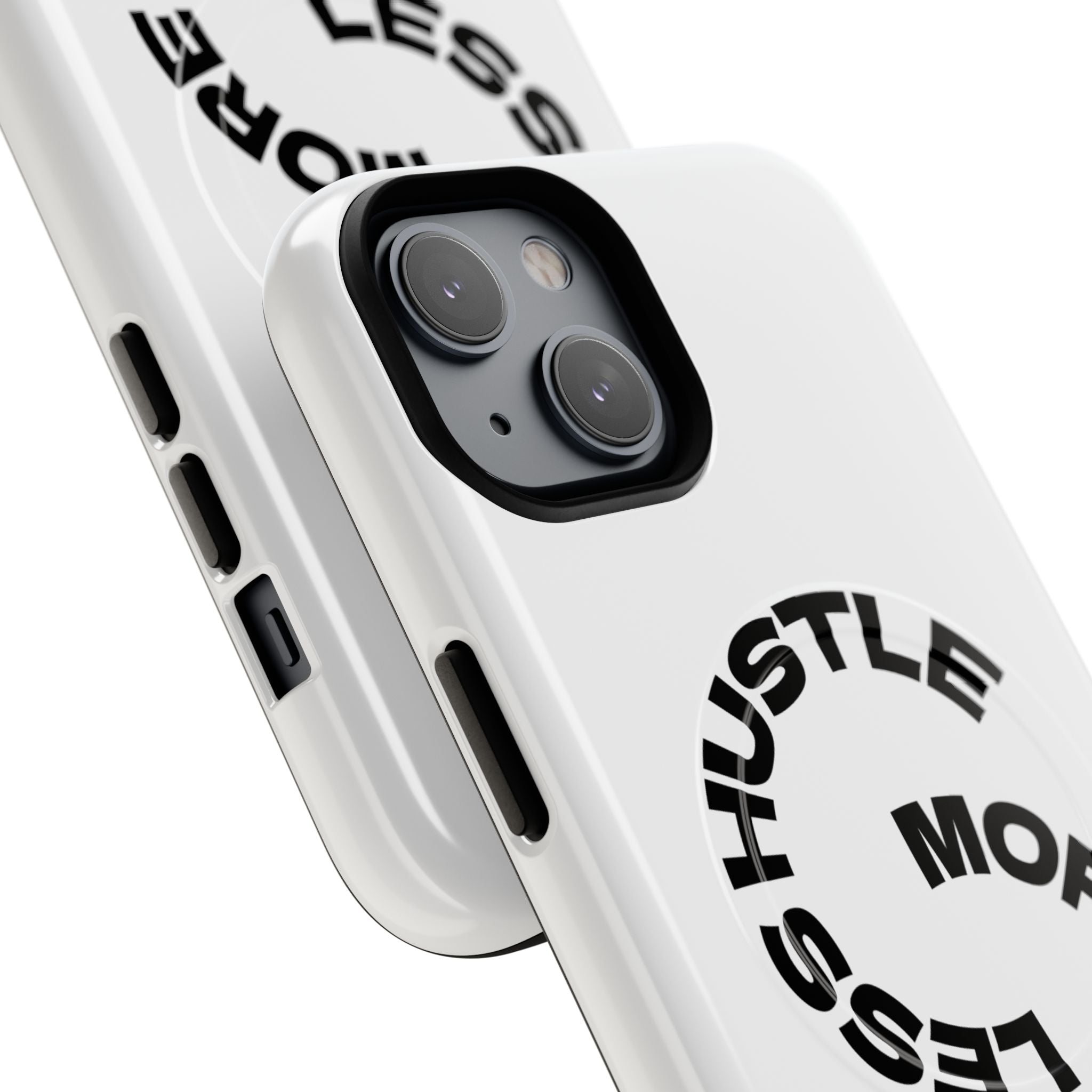 Phone Case — "Hustle More, Less Coffee" Minimalist Tough Magnetic Case