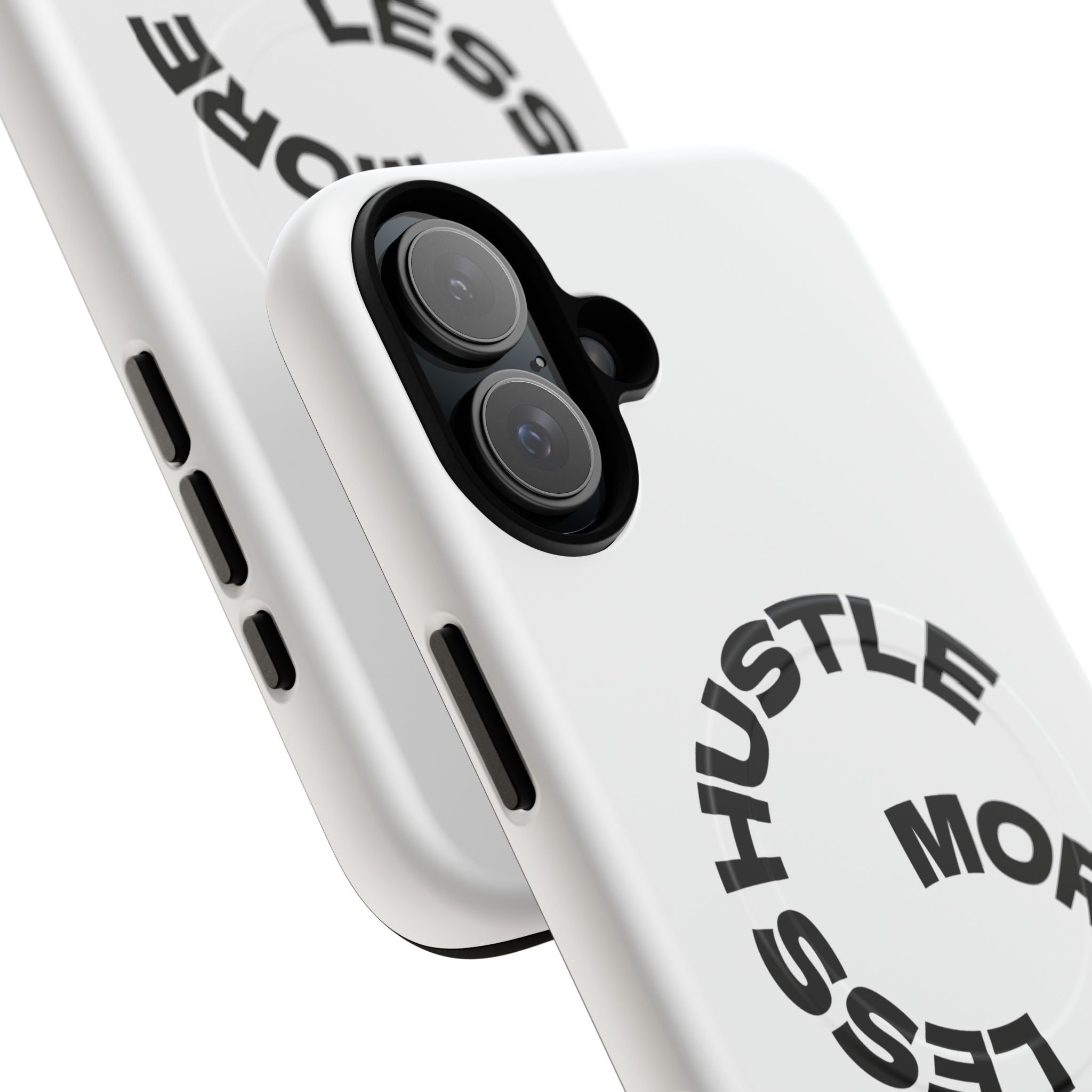 Phone Case — "Hustle More, Less Coffee" Minimalist Tough Magnetic Case