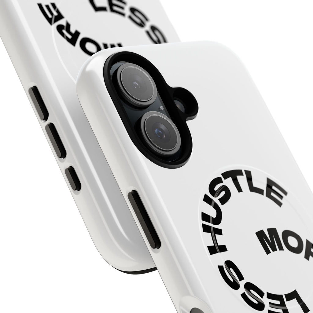 Phone Case — "Hustle More, Less Coffee" Minimalist Tough Magnetic Case
