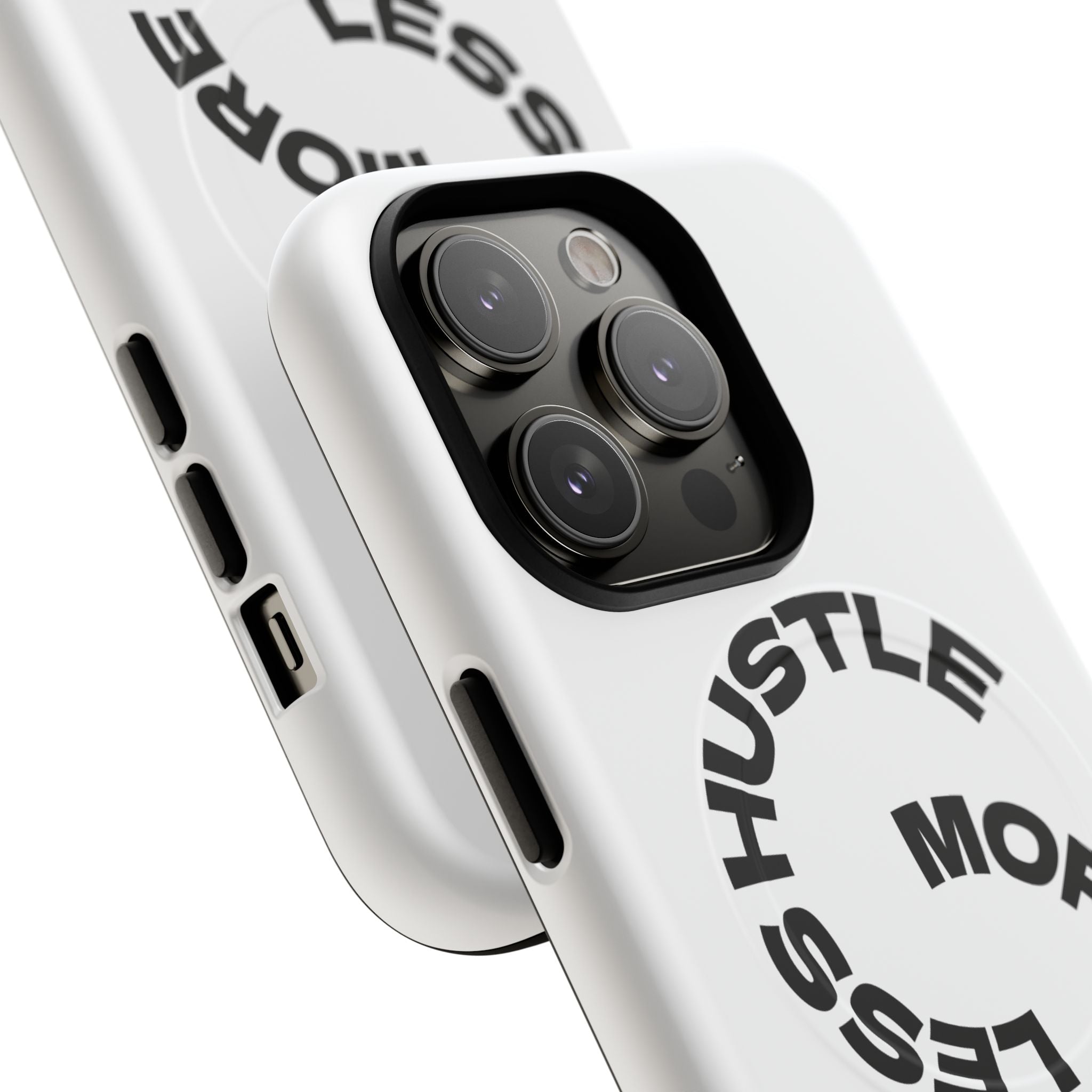 Phone Case — "Hustle More, Less Coffee" Minimalist Tough Magnetic Case