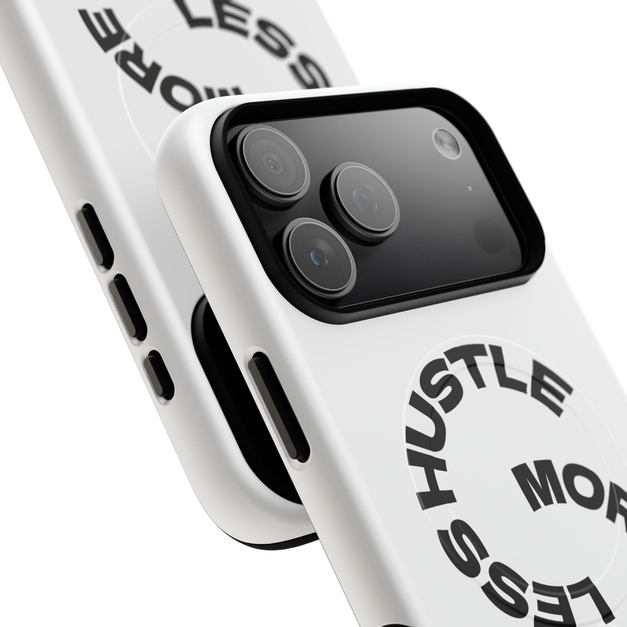 Phone Case — "Hustle More, Less Coffee" Minimalist Tough Magnetic Case