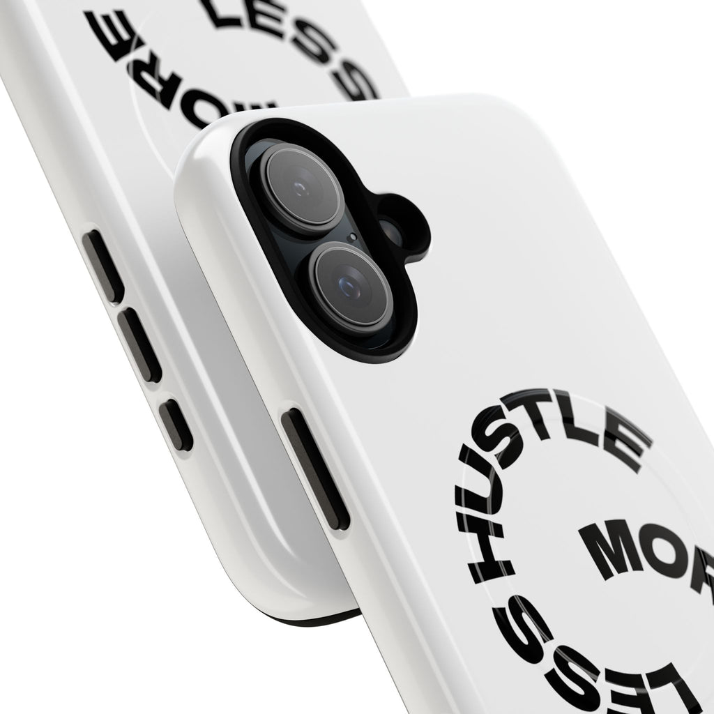 Phone Case — "Hustle More, Less Coffee" Minimalist Tough Magnetic Case