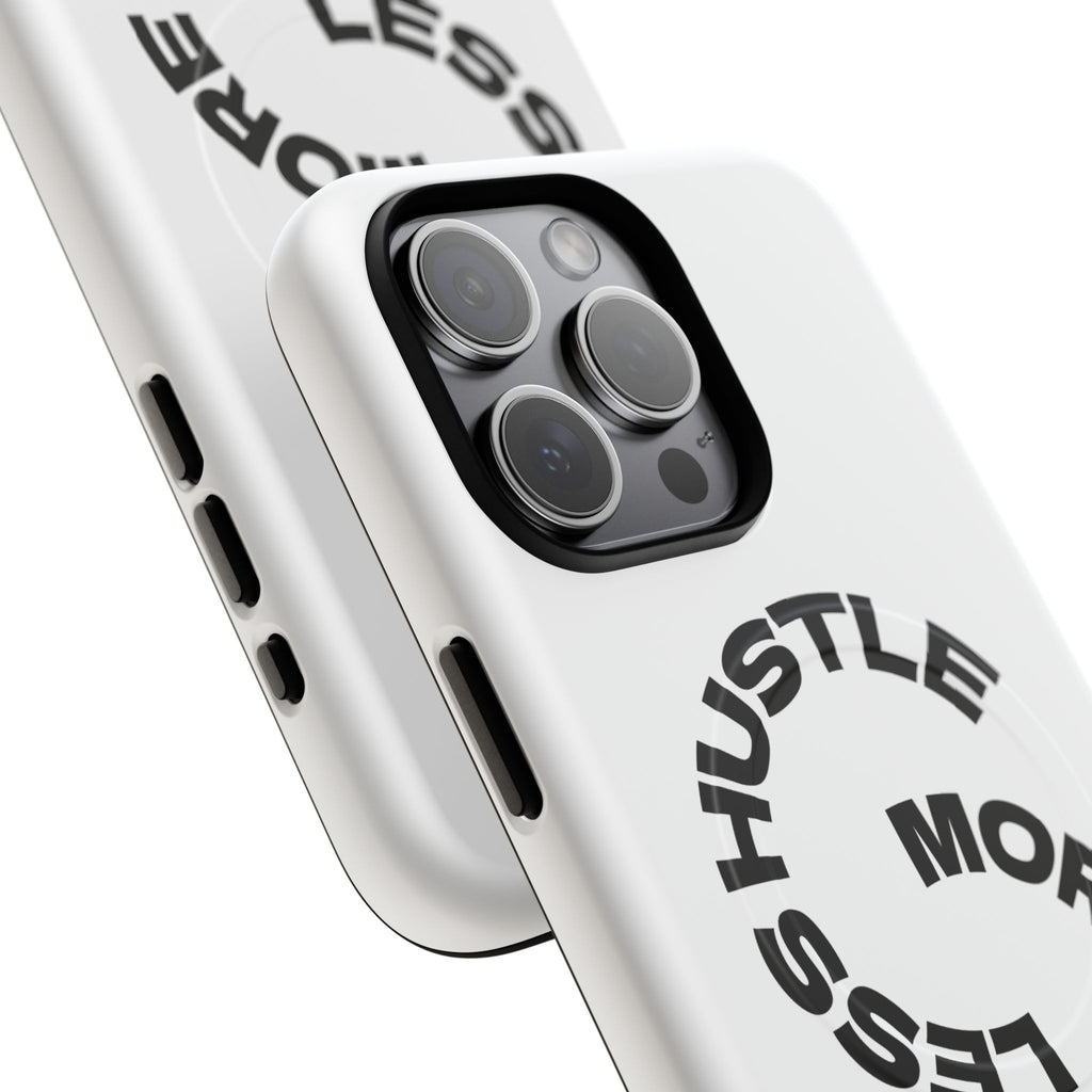 Phone Case — "Hustle More, Less Coffee" Minimalist Tough Magnetic Case