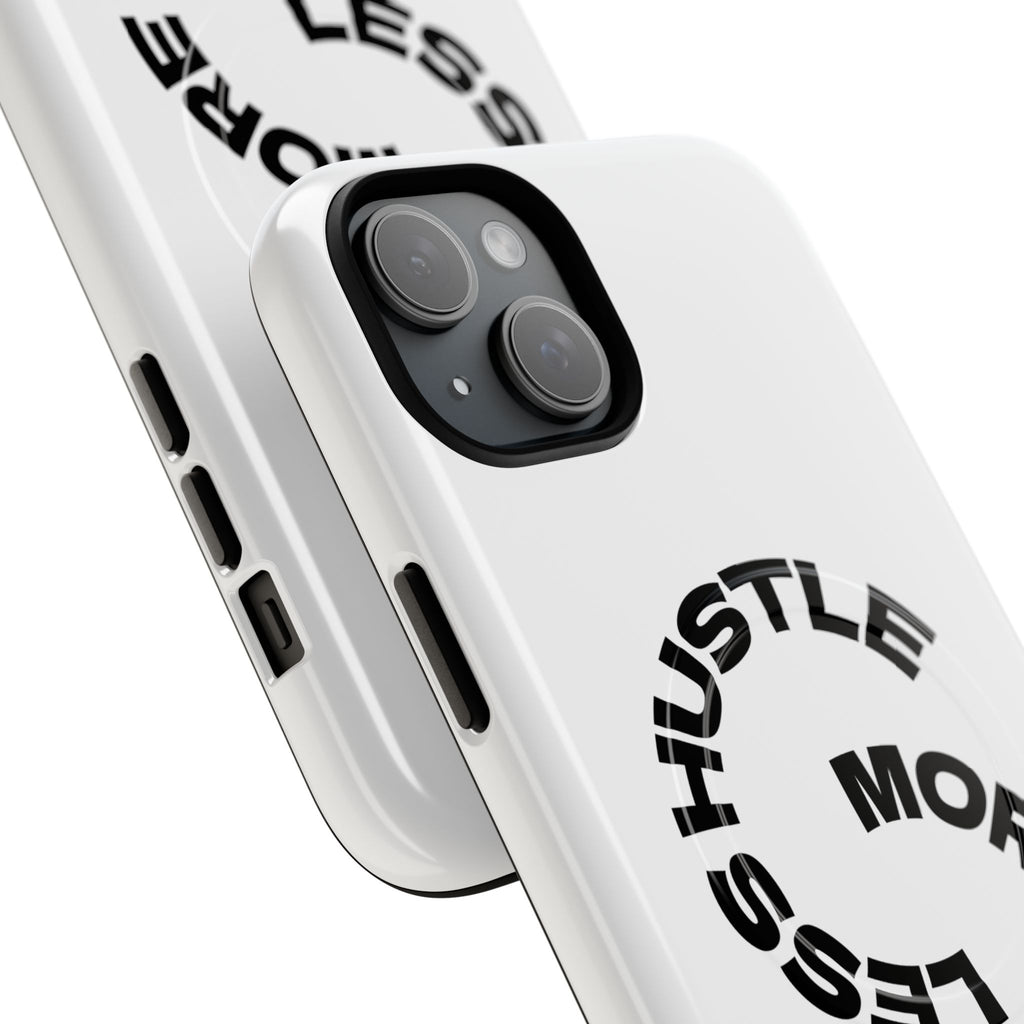 Phone Case — "Hustle More, Less Coffee" Minimalist Tough Magnetic Case