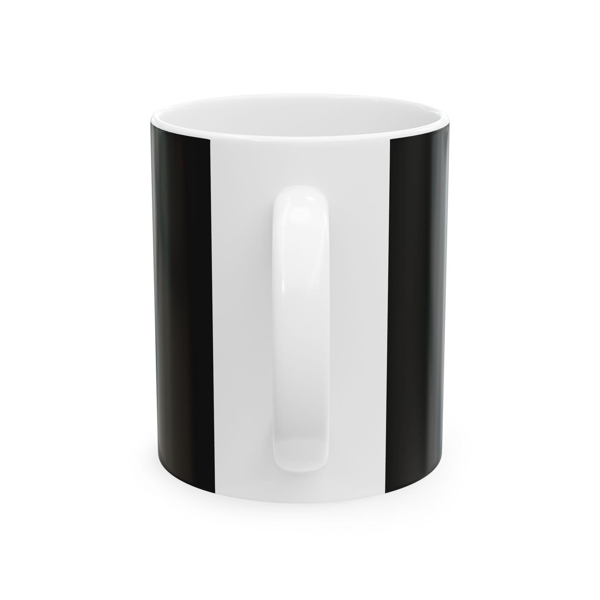 She Wears Confidence Ceramic Mug — Empowerment Coffee Cup with Gold Crown Design