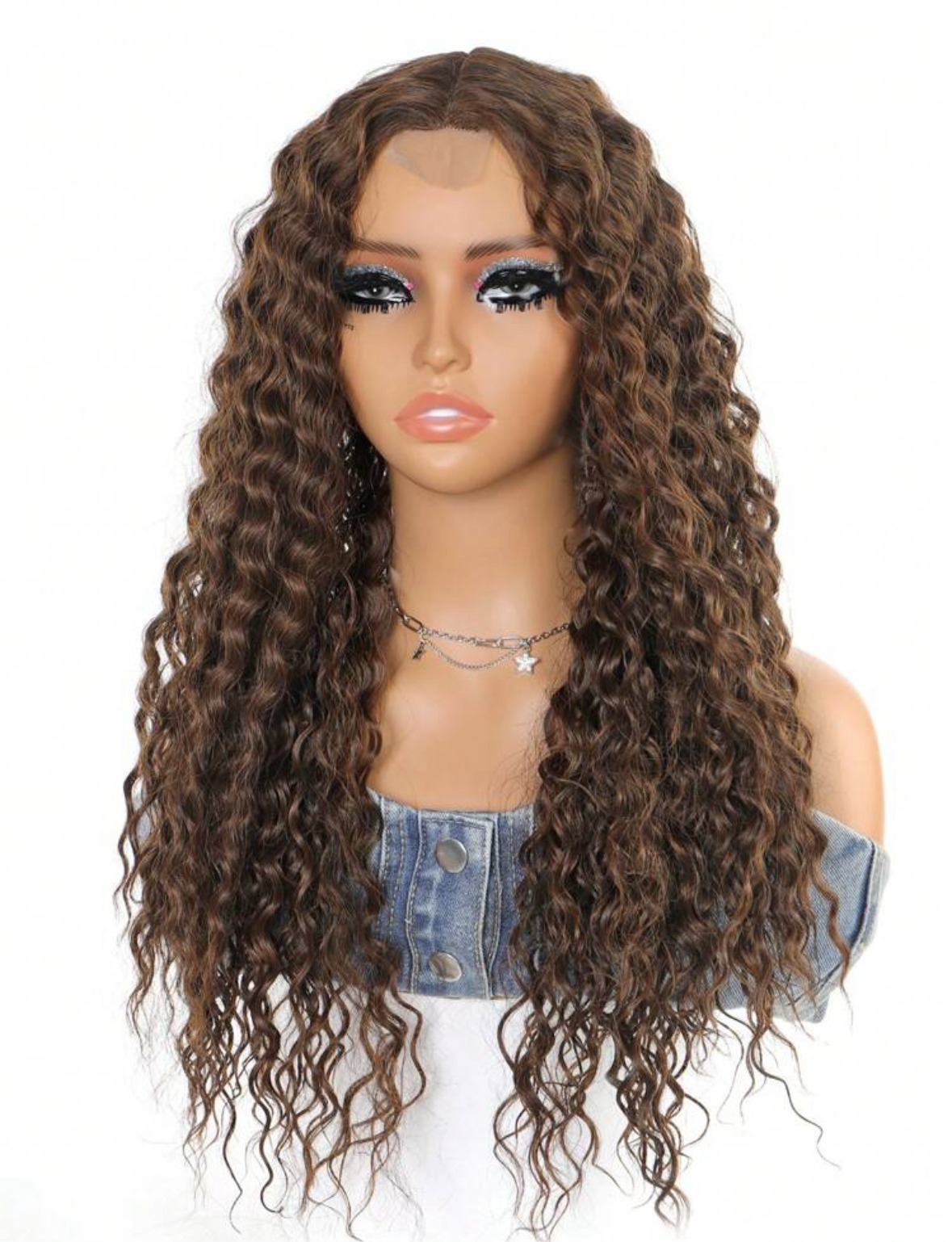Kinky Curly Luxury Wig – Human Blend.