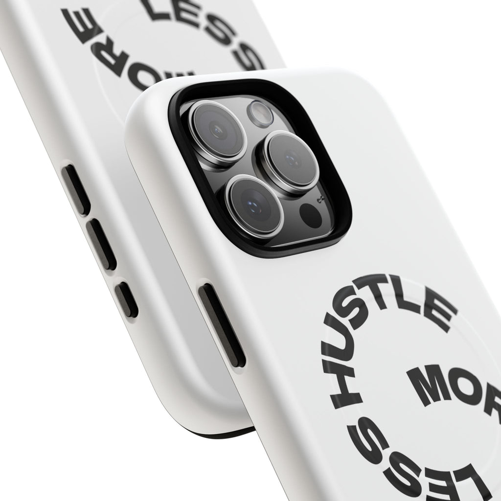 Phone Case — "Hustle More, Less Coffee" Minimalist Tough Magnetic Case