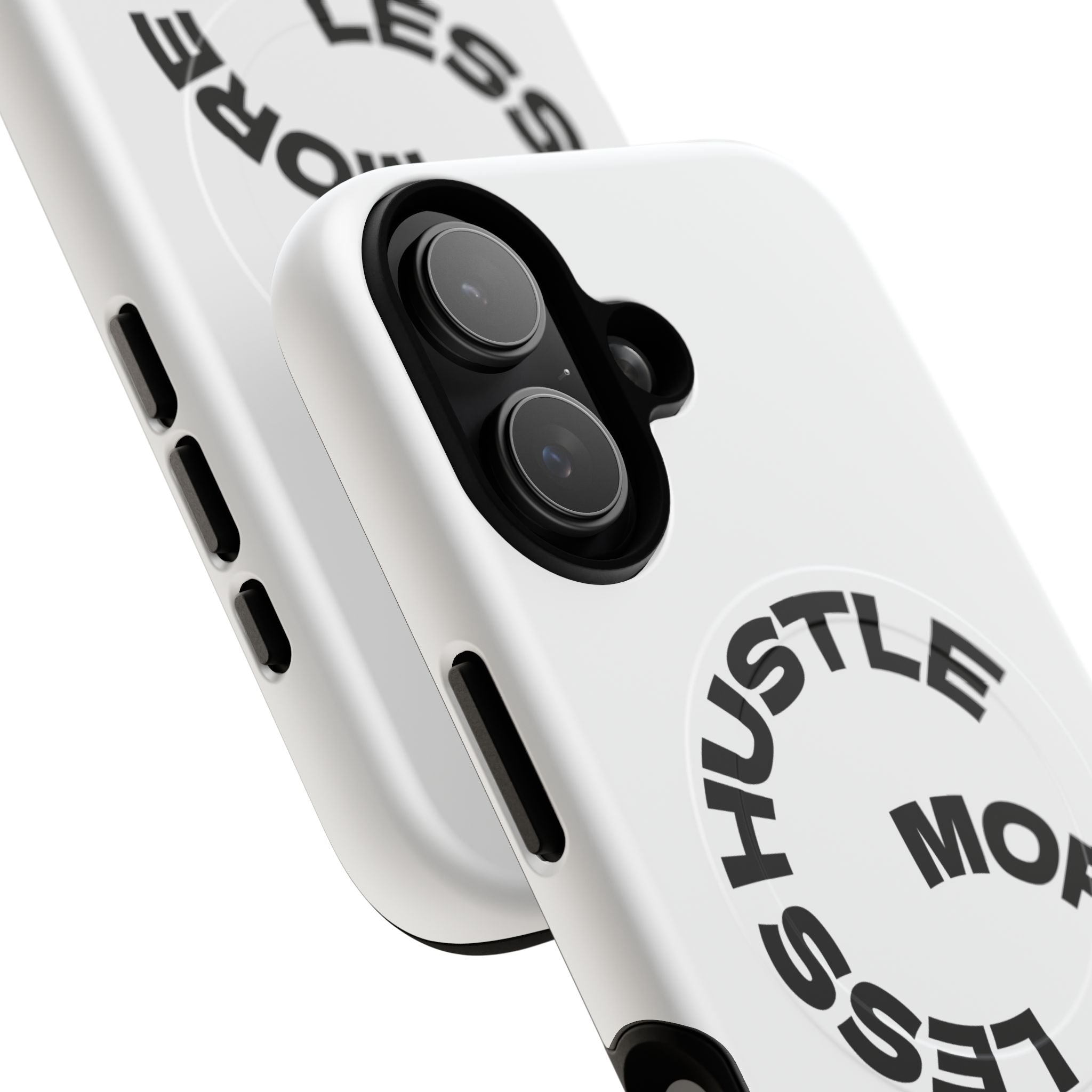 Phone Case — "Hustle More, Less Coffee" Minimalist Tough Magnetic Case