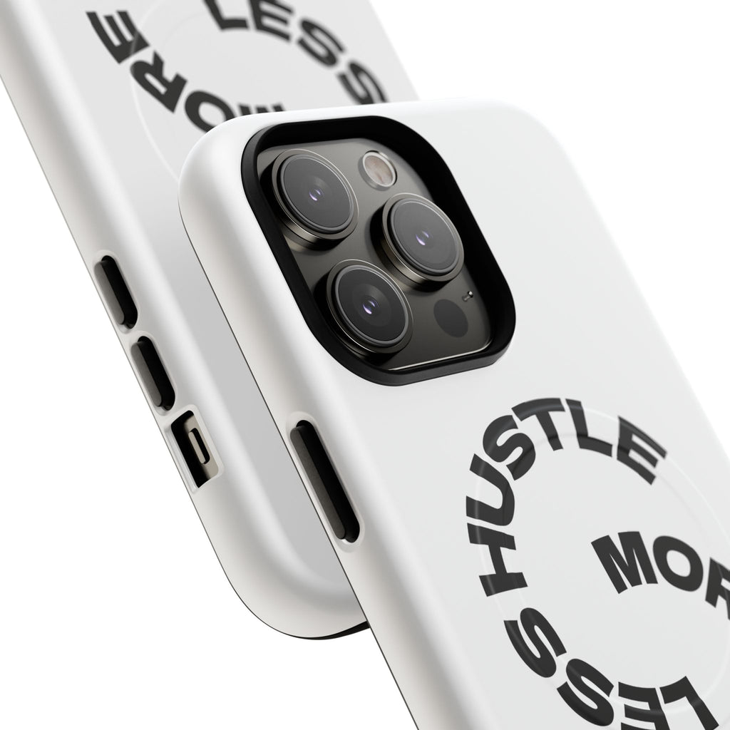 Phone Case — "Hustle More, Less Coffee" Minimalist Tough Magnetic Case
