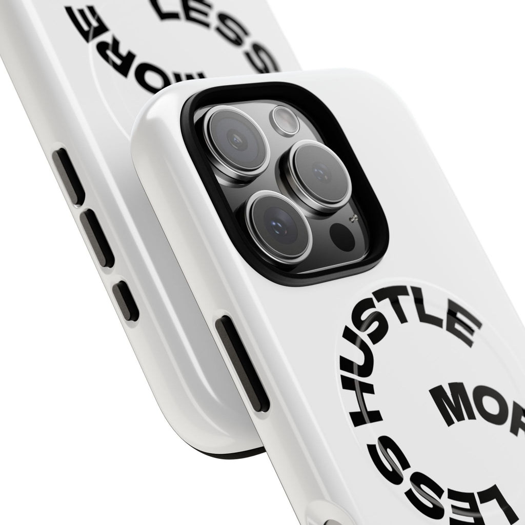 Phone Case — "Hustle More, Less Coffee" Minimalist Tough Magnetic Case