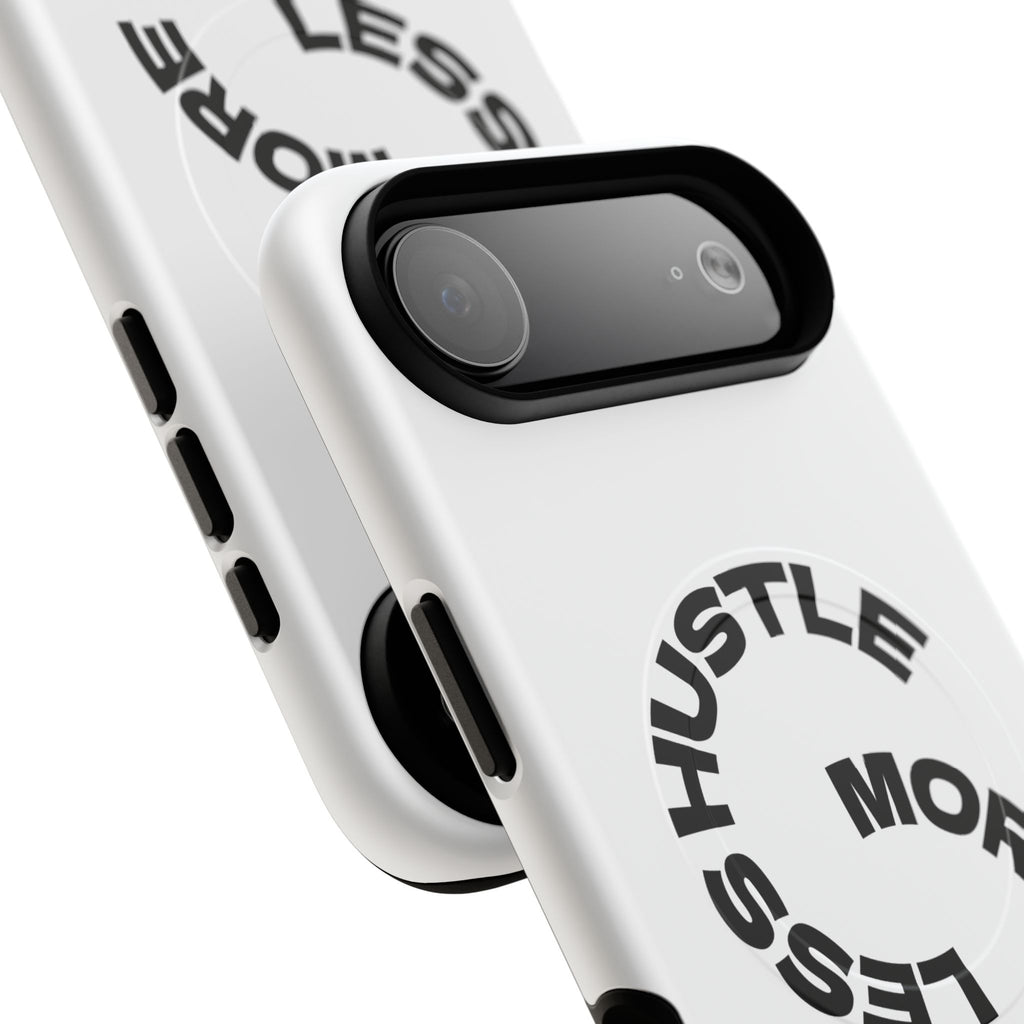 Phone Case — "Hustle More, Less Coffee" Minimalist Tough Magnetic Case