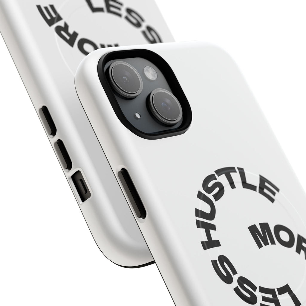 Phone Case — "Hustle More, Less Coffee" Minimalist Tough Magnetic Case