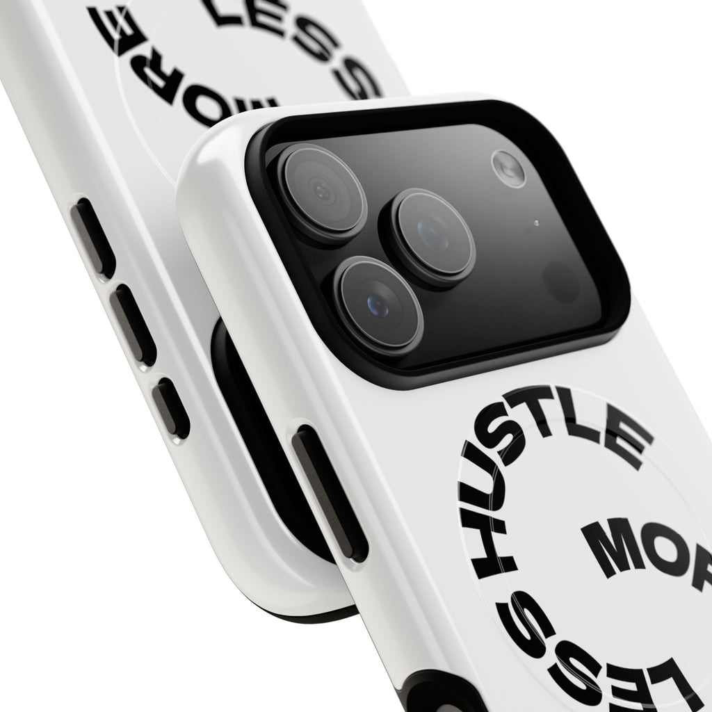 Phone Case — "Hustle More, Less Coffee" Minimalist Tough Magnetic Case