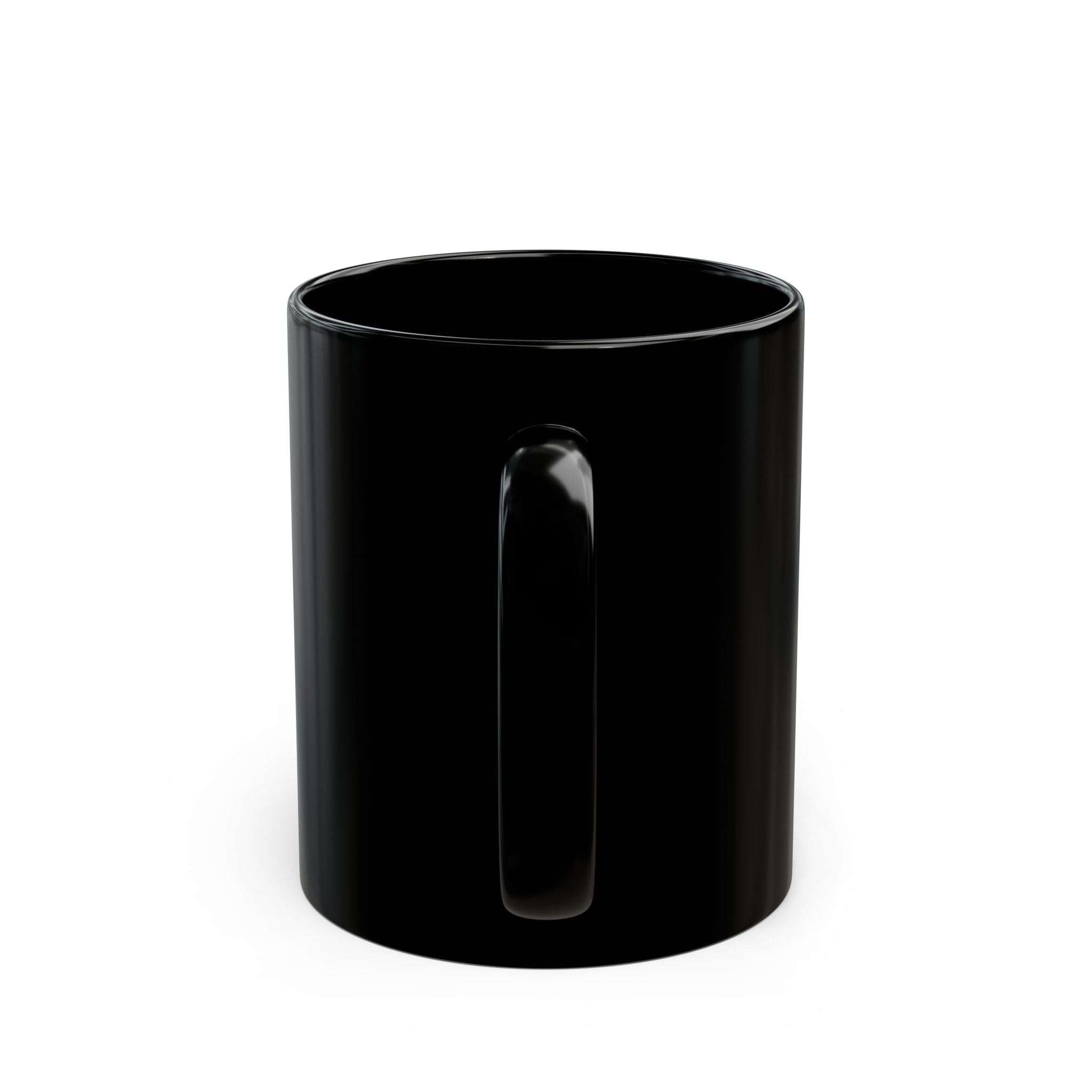 She Wears Confidence Black Coffee Mug — Inspirational Crown Design (11oz/15oz)