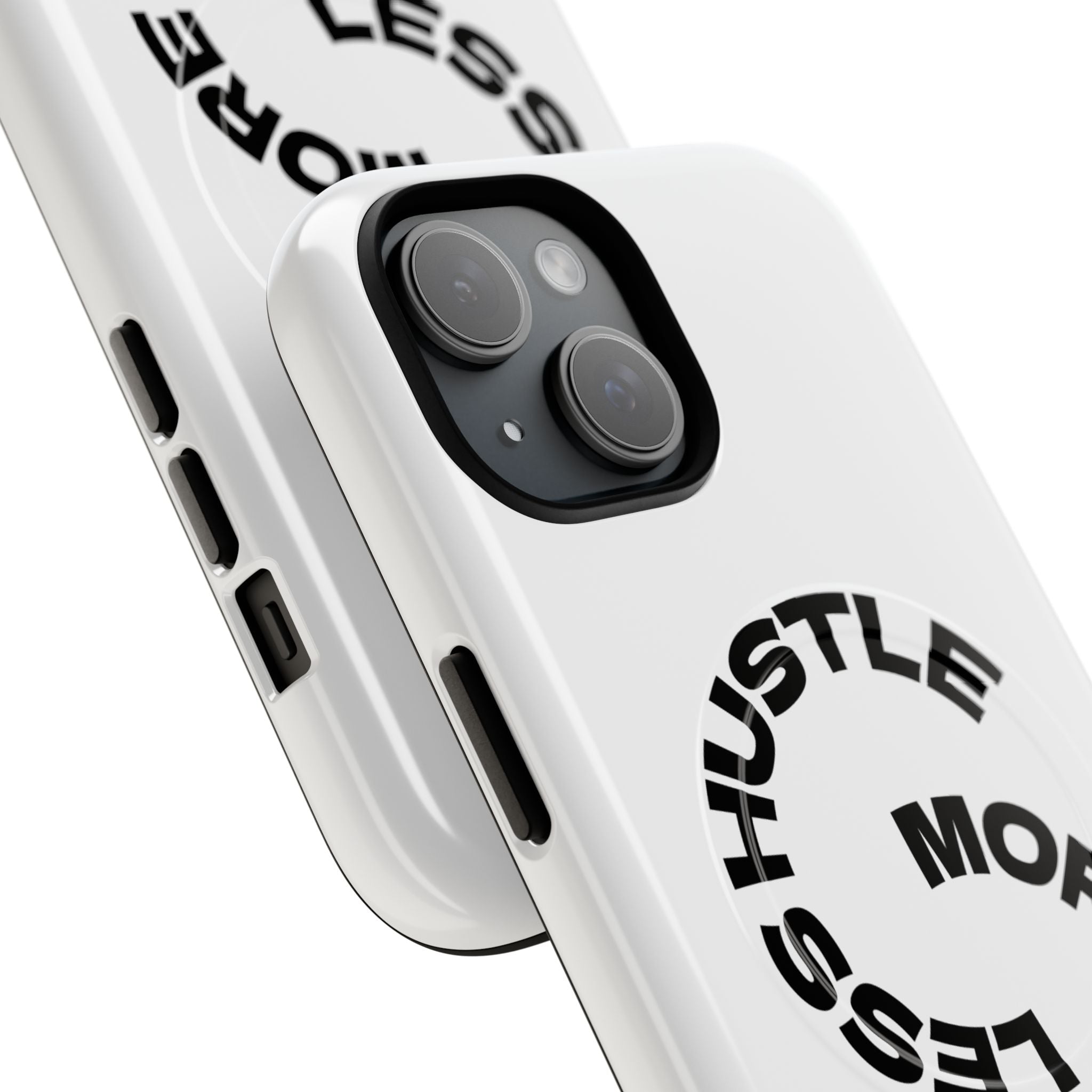 Phone Case — "Hustle More, Less Coffee" Minimalist Tough Magnetic Case