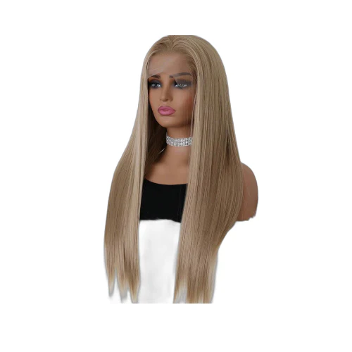 Blonde Lace Front Wig – 24 Inch Human Hair Blend