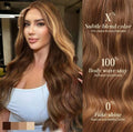 Body Wave Lace Front Wig – 28 Inch Honey Gold Human Hair Blend