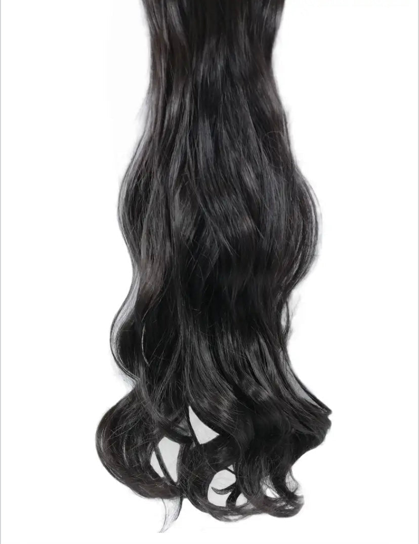 Wavy Long Full Head Clip-on Hair Extensions – Synthetic.