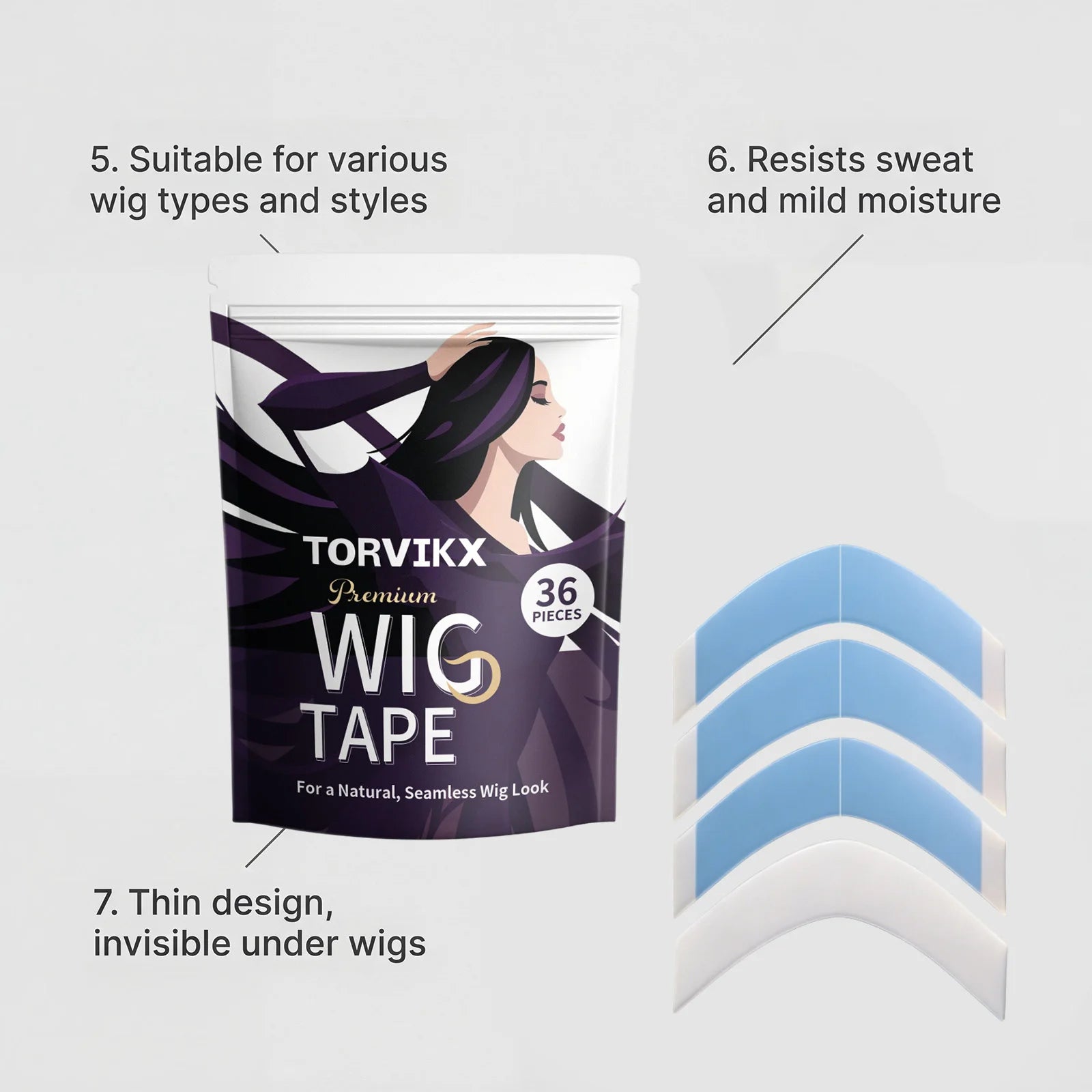 Invisible Strong-Hold Wig Tape
