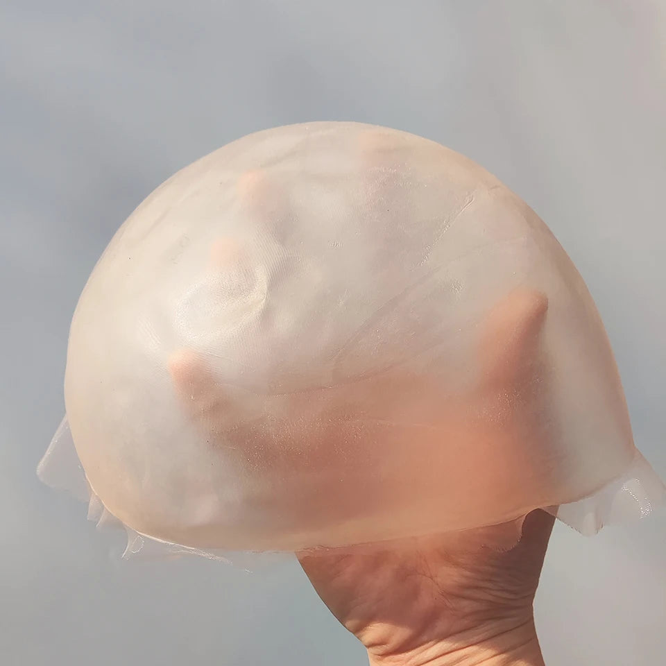 Wig Simulation Scalp,  PU Rubber Bottom Mesh Cap Imitation Biological Hair Block Mesh Bottom Material, For Making Men's Toupee w