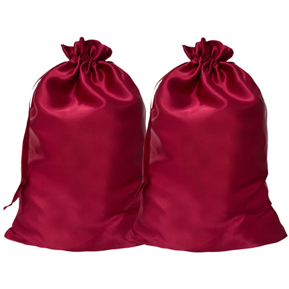 Crown Satin Wig Storage Bags — 5 Pack