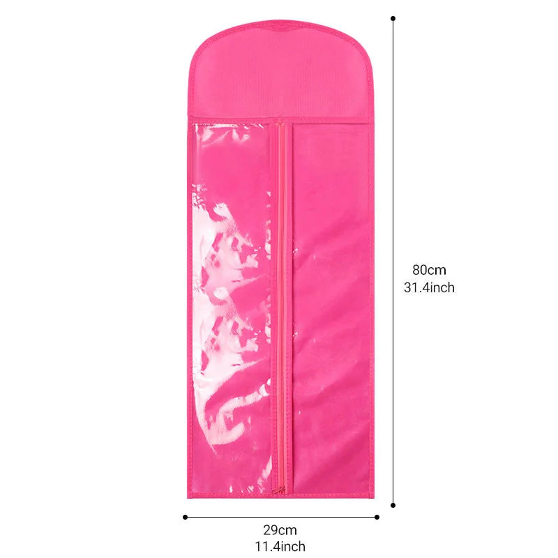 Crown Clear Wig Case — Zip Storage Bag