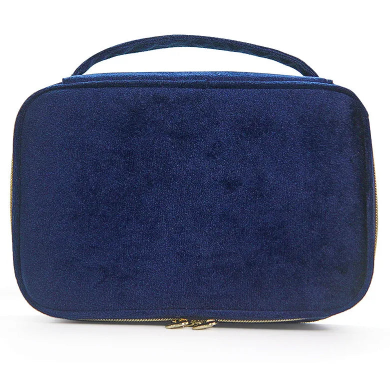 Crown Velvet Makeup Vanity Bag — Personalised