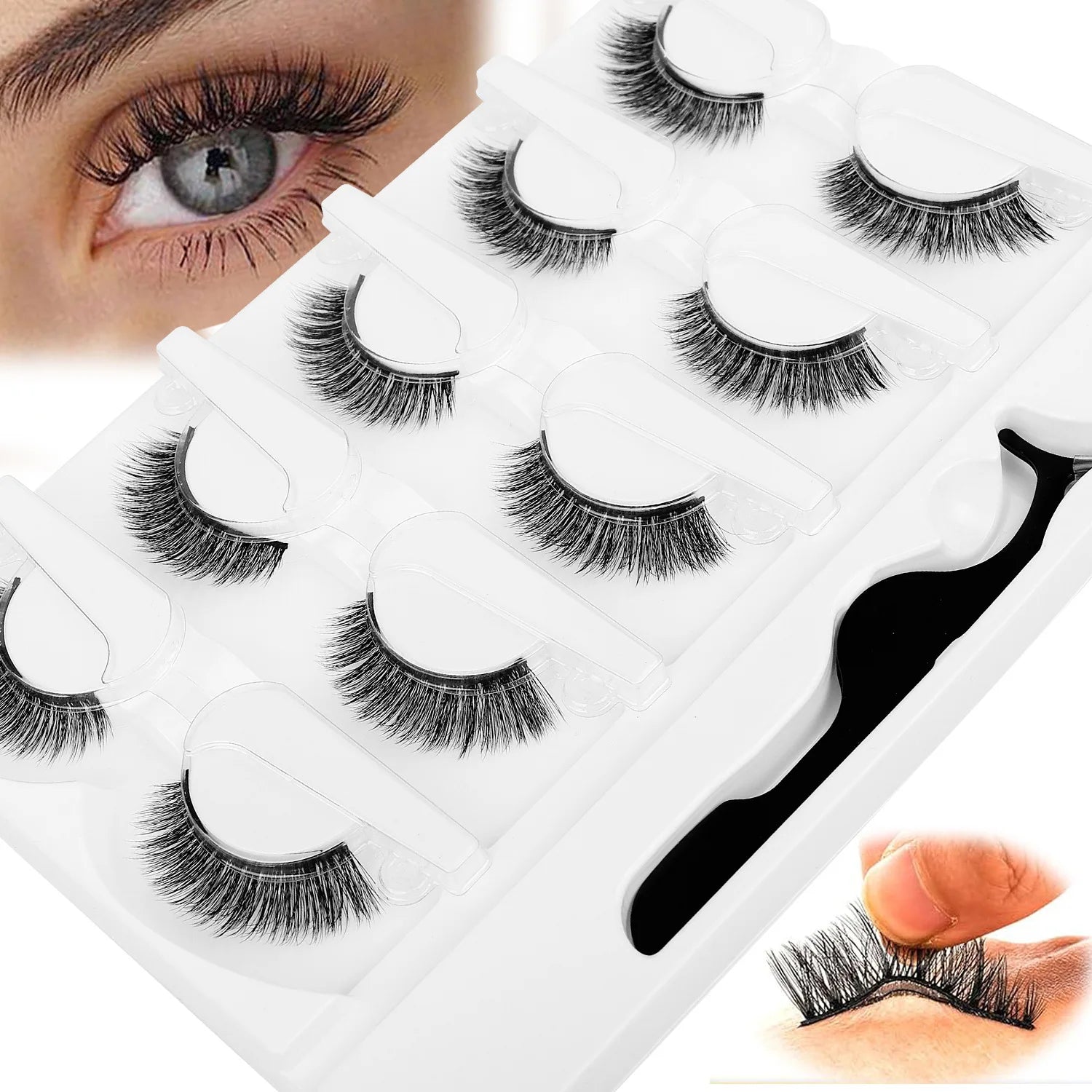 Self-Adhesive 3D Lashes — 5 Pack