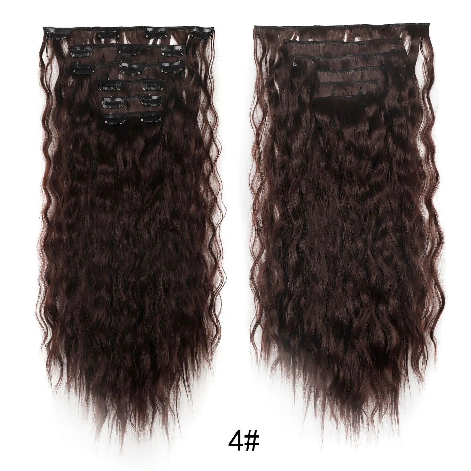 Crown Clip-In Hair Extensions — 6 Piece Straight