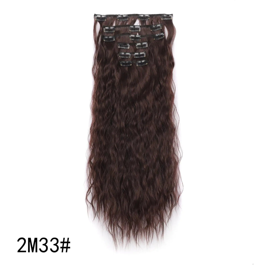 Crown Clip-In Hair Extensions — 6 Piece Straight