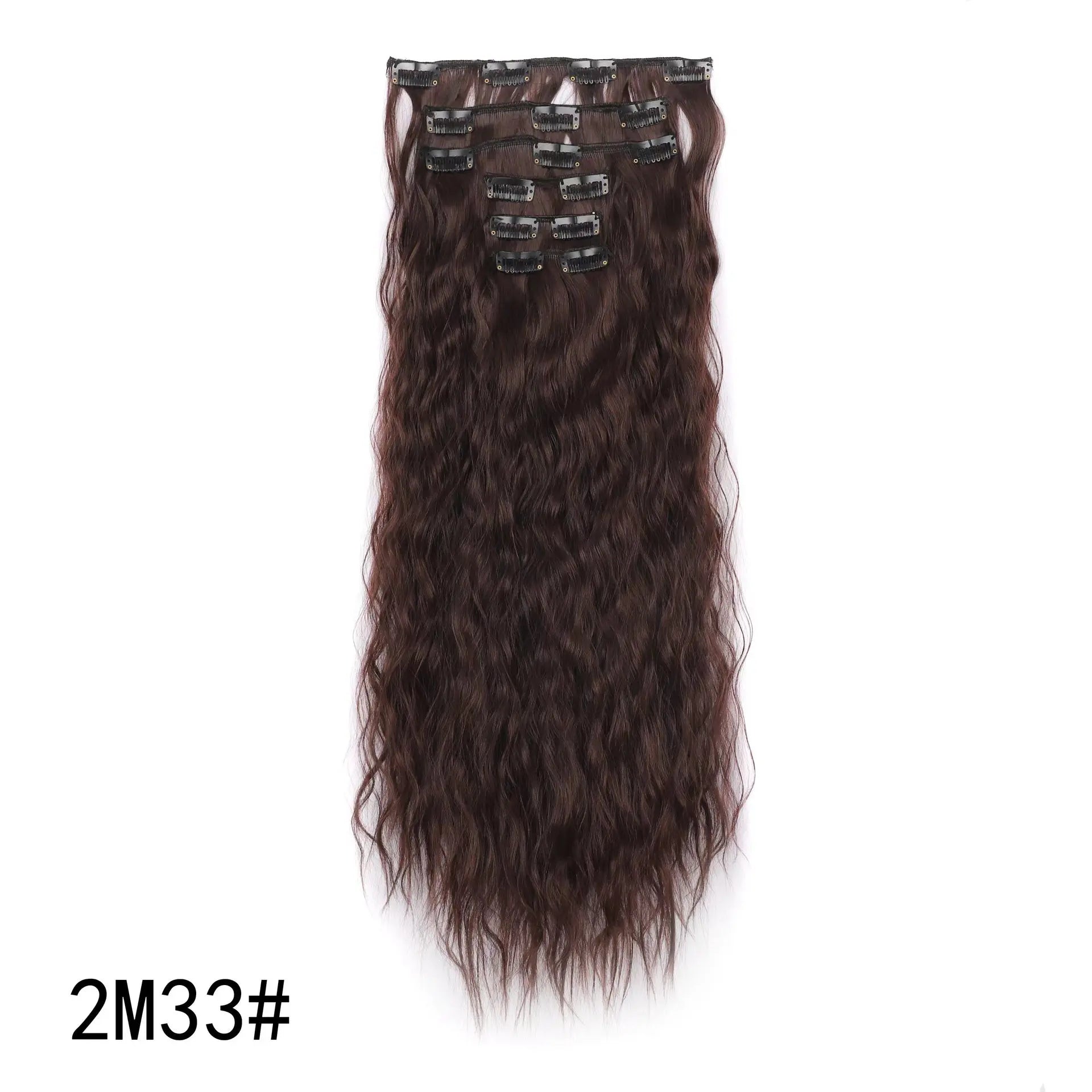 Crown Clip-In Hair Extensions — 6 Piece Straight
