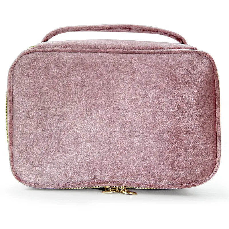 Crown Velvet Makeup Vanity Bag — Personalised