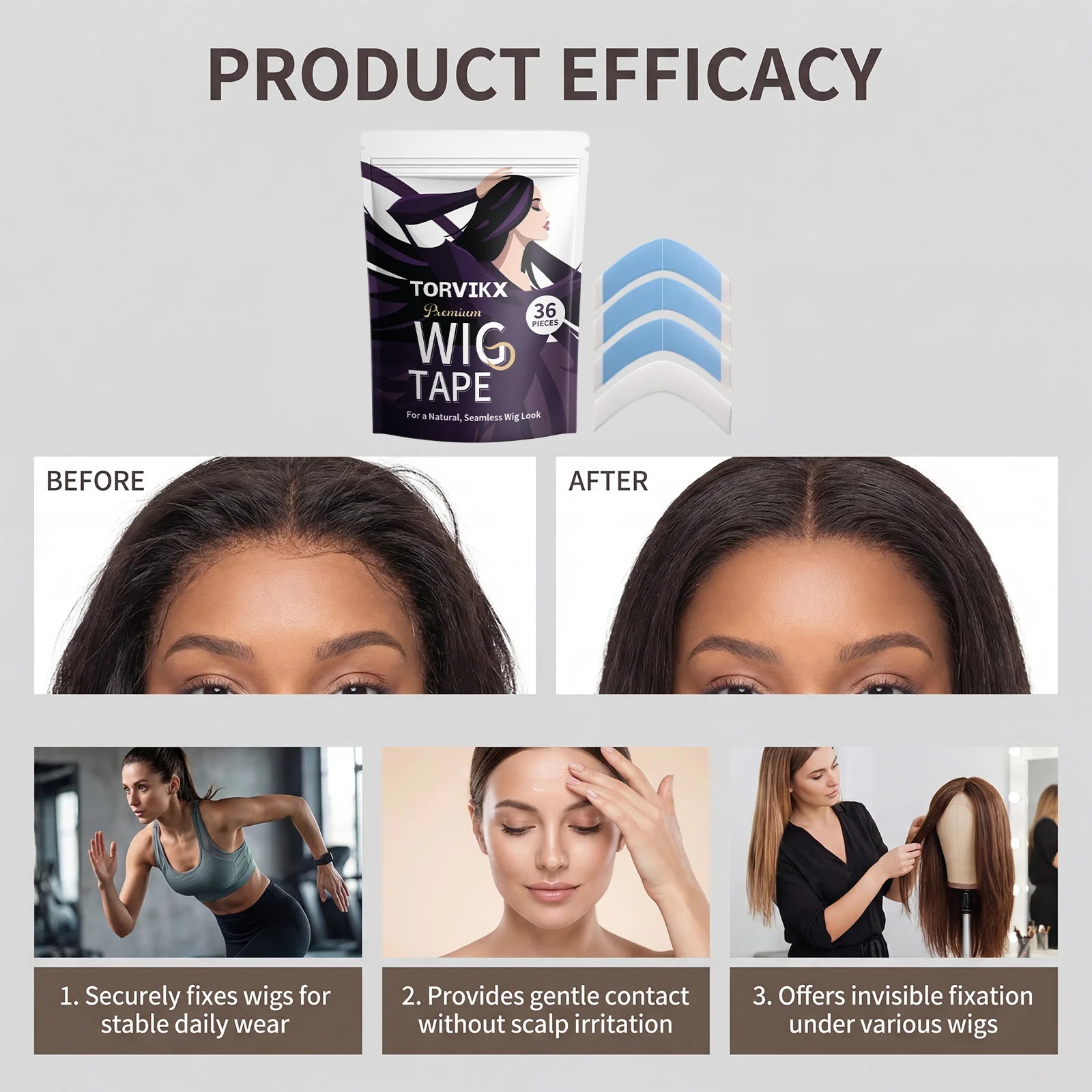 Invisible Strong-Hold Wig Tape