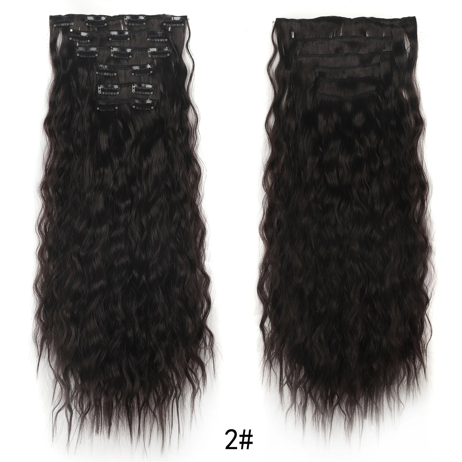 Crown Clip-In Hair Extensions — 6 Piece Straight