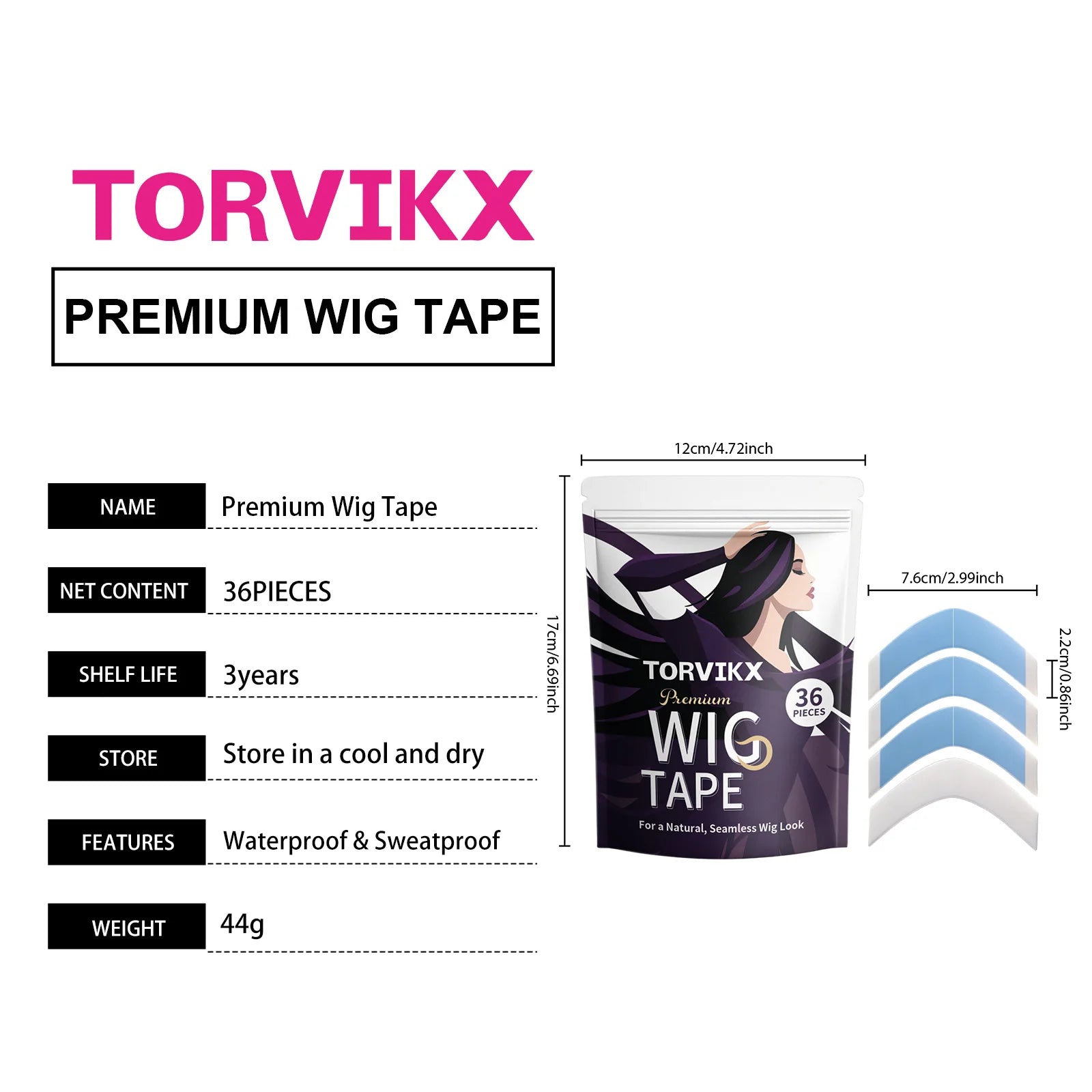 Invisible Strong-Hold Wig Tape
