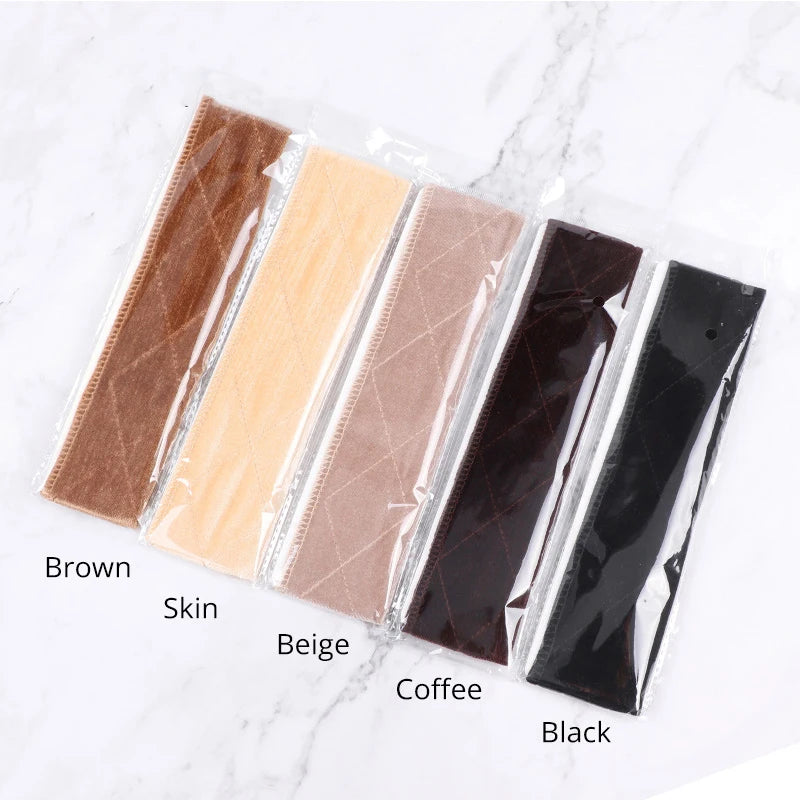 Wig Grip For Female Soft Velvet Hair Bands For Keeping Wigs In Place Adjustable Wig Grip Headband Non-Slip Scarf Head Band 1Pcs
