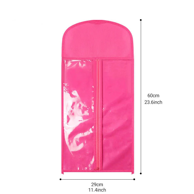 Crown Clear Wig Case — Zip Storage Bag